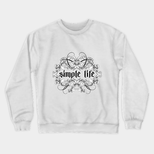 typography Crewneck Sweatshirt by HornArt